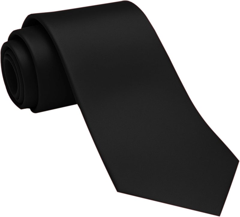 DIBI Solid Color Ties for Men, Formal Mens Ties, Neck Tie, Classic Tie for Boys Women Teens, Wedding Business Costume Necktie - Image 1